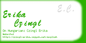 erika czingl business card